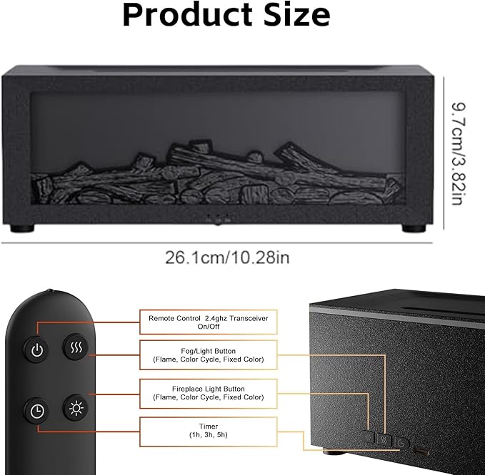 Dfuzy - Fireplace Oil Diffuser